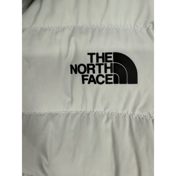 The North Face Womens Stretch Down Hooded Jacket Light Grey XL Puffer Outdoors - Picture 2 of 13